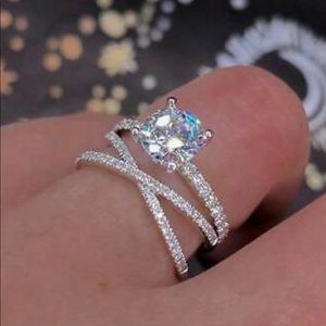 Infinity Women 925 Silver Wedding Ring